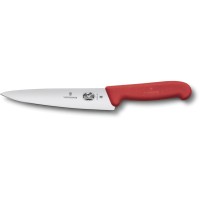 Нож разделочный VICTORINOX Fibrox красный, 19 см