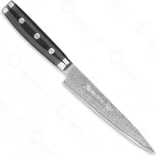 Нож для тонкой нарезки YAXELL, дамасская сталь, 18 см