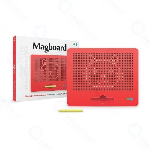 Планшет для рисования магнитами НАЗАД К ИСТОКАМ Magboard красный, MGBB