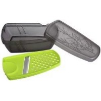 Терка для имбиря, твердых овощей, сыра, орехов с контейнером FACKELMANN, "5 в 1"