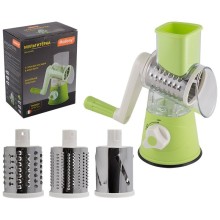 Мультитерка (мультислайсер) Mallony BELLISSIMO на вакуумной присоске (3 насадки) Мультитерка (мультислайсер) Mallony BELLISSIMO на вакуумной присоске (3 насадки)