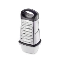 Терка с контейнером Regent inox четырехгранная, 23 см (93-AC-GR-09)