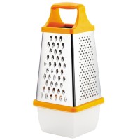 Терка с контейнером Regent inox четырехгранная, 25 см