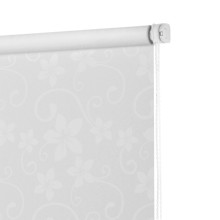 Рулонная штора DECOFEST бернаут "Цветы" белый 50х160