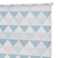 Рулонная штора DECOFEST принт "Треугольники" бирюзовый 70х160
