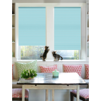 Рулонная штора Эскар Райли однотонная 37*160, бирюзовый