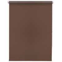 Рулонная штора УЮТ Шантунг 52х175, шоколад