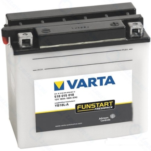 Аккумулятор VARTA Powersports Freshpack 518 015 018 A514 обратная полярность 18 Ач