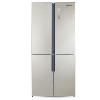 Холодильник Side by Side Ginzzu NFK-510 шампань стекло