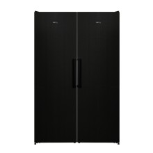 Холодильник Side by Side Korting 1857 N черный ( состоит из холодильника KNF 1857 N и морозильника KNFR 1837 N )
