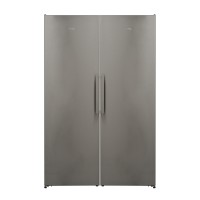 Холодильник Side by Side Korting 1857 X нержавеющая сталь ( состоит из холодильника KNF 1857 X и морозильника KNFR 1837 X )