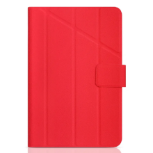 Универсальный чехол с флипом для планшета с экраном 9”-10.1” DF Universal-16 (red)