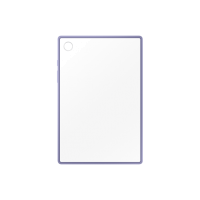 Чехол-накладка Samsung EF-QX200TVEGRU Clear Edge Cover Tab A8, прозрачный с фиолетовой рамкой