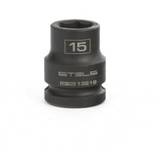 Головка ударная шестигранная STELS 13919, 15 мм, 1/2", CrMo Головка ударная шестигранная STELS 13919, 15 мм, 1/2", CrMo