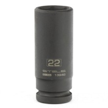 Ударная торцевая головка Головка ударная удлиненная шестигранная, 22 мм, 1/2, CrMo, STELS 13948 Ударная торцевая головка Головка ударная удлиненная шестигранная, 22 мм, 1/2, CrMo, STELS 13948
