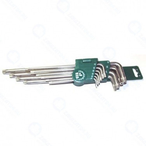 Комплект угловых ключей Jonnesway TORX EXTRA LONG H12S110S, 10 предметов