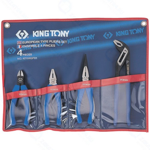 Набор пассатижей и бокорезов KING TONY 4 предмета