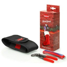 Новогодний подарочный набор KNIPEX KN-002072 S6, Cobra 125mm, нож электрика, ременная сумка