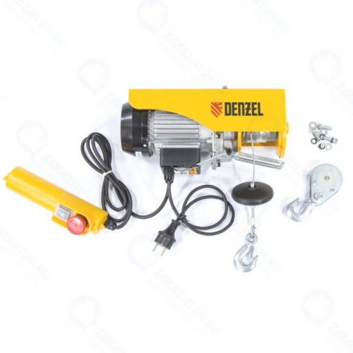 Тельфер электрический DENZEL 52011 TF-250, 0,25 т, 540 Вт, высота 12 м, 10 м/мин