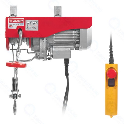 Тельфер электрический ЗУБР ЗЭТ-500, серия «МАСТЕР»