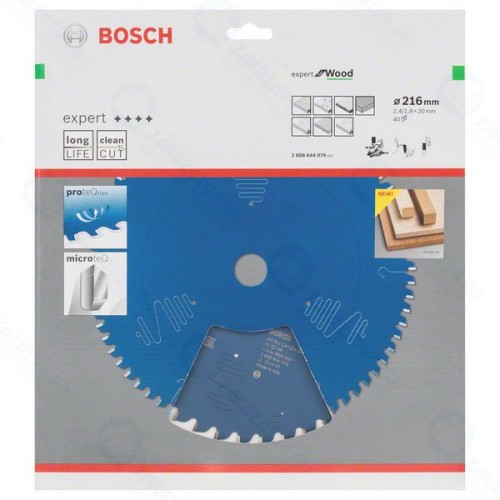 Диск пильный Bosch Expert for Wood 216x30x2.4/1.8x40T