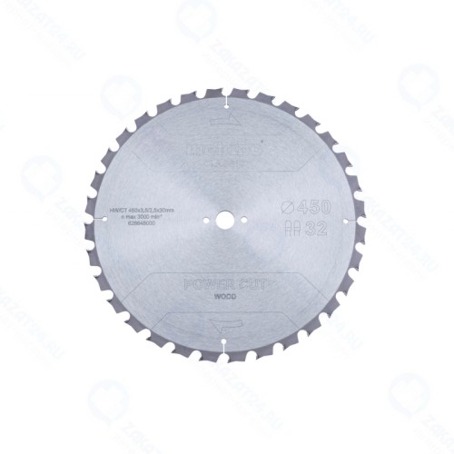 Пильный диск Metabo PowerCutClassic 450x30 32 TZ/TZ15° дер (628648000)