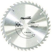 Пильный диск по дереву Sparta 732445, ф200 х 22 мм, 40 зубьев