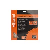 Диск пильный Sturm! 9020-210-30-24T, 210x30x24 зубов