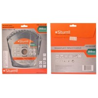 Диск пильный Sturm! 9020-250-32-48T, 250х32x48 зубьев с переходником на 30мм