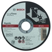 Круг отрезной Bosch Expert for INOX 125 x 1 RAPIDO, прямой