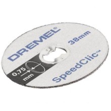 Круг отрезной DREMEL SC409 EZ SpeedClic по металлу Тонкий (0.75) (38мм), 5 шт