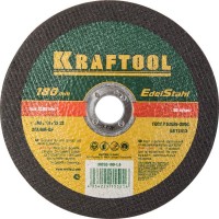 Круг отрезной KRAFTOOL 180x1.6x22.23 мм, по нержавеющей стали для УШМ 36252-180-1.6