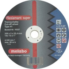 Диск отрезной METABO Flexiamant S 350x3,0x25,4 прям A36S 616339000