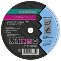 Круг отрезной Metabo SP-Novorapid 230x1.9x22,23 мм RU (617168000)