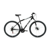Горный велосипед ALTAIR AL 29 D 2021, черный/серебристый, рост 19"