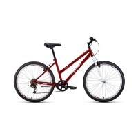 Горный велосипед ALTAIR MTB HT 26 low 2021, красный/белый, рост 15"
