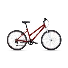 Горный велосипед ALTAIR MTB HT 26 low 2021, красный/белый, рост 17"