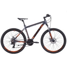 Горный велосипед DEWOLF Ridly 30, темно-серый металлик/оранжевый/черный, рама 18