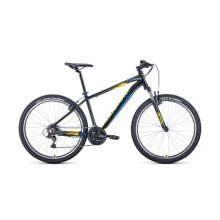 Горный велосипед FORWARD Apache 27,5 1.2 S (27,5" 21 ск. рост. 19") 2020-2021, черный/желтый