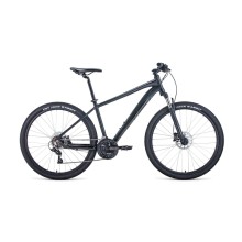 Горный велосипед FORWARD Apache 27,5" 3.0 disc 2021, рама 17", черный матовый/черный