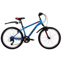 Подростковый велосипед Foxx 24" Aztec синий, размер 12" 24SHV.Aztec.12BL2