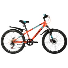Подростковый велосипед Novatrack 24" Extreme 6.D, оранжевый, рама 11" 24SH6SD.EXTREME.11OR21