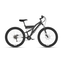 Горный велосипед Stark Jumper 27.1 FS D чёрный/серебристый 16"