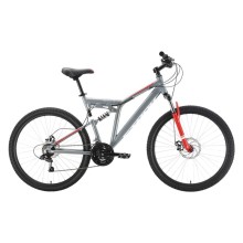 Горный велосипед Stark Jumper FS 27.1 D серый/красный 20"