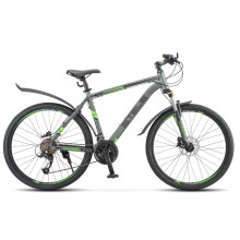 Горный велосипед STELS 26" Navigator 640 D (17" Антрацитовый/зелёный)