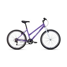 Женский велосипед Altair MTB HT 26 low 2021, фиолетовый/белый, рама 17"