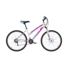 Женский велосипед Black One Alta 26 D белый/розовый/голубой 18"