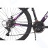 Женский велосипед DEWOLF Ridly 30 W, черный/фиолетовый/пурпур, рама 18
