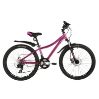 Подростковый велосипед Novatrack 24" Katrina 21.D размер 10", розовый металлик 24AHD.Katrina.10GPN20