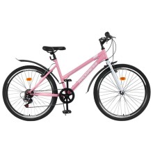 Женский велосипед 26" Progress Ingrid Low, цвет розовый/белый, размер 17"